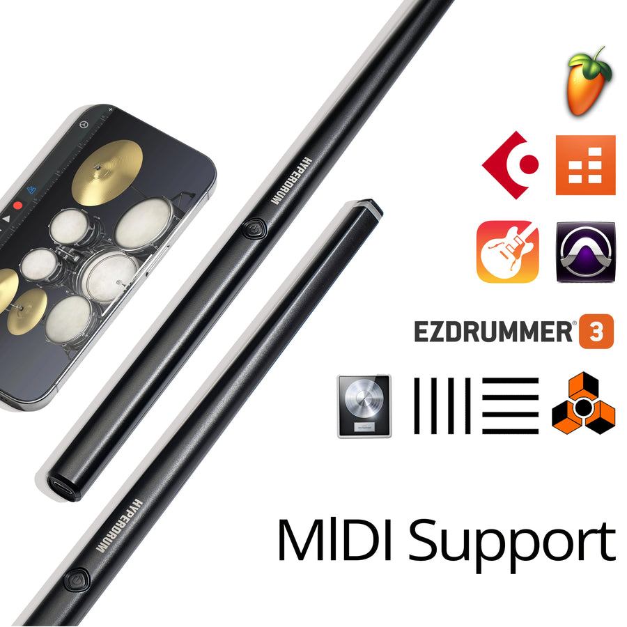 HyperDrum portable virtual drum set with MIDI support
